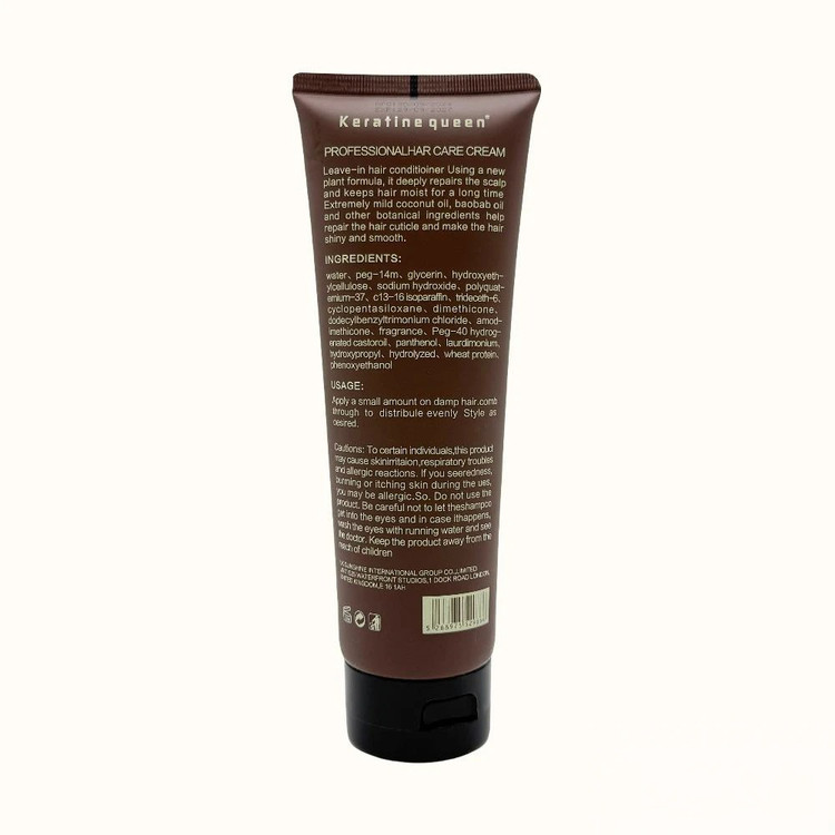 کرم مو ترمیم کننده و آبرسان کراتین کوئین مدل پروتیئن برزیلی وزن 250 گرم Keratin queen