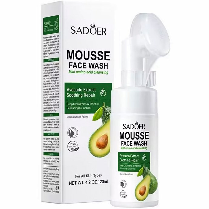 فوم شستشوی صورت براشدار سادور مدل آووکادو حجم 120 میل