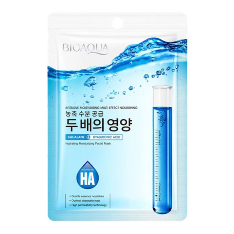 ماسک صورت ورقه ای آبرسان هیالورونیک اسید وزن 25 گرم