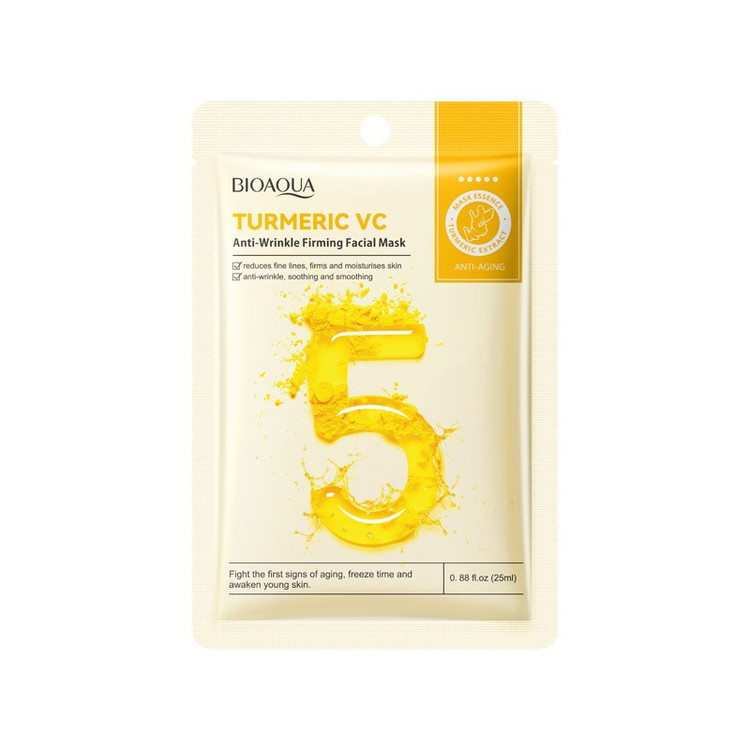 ماسک صورت ورقه ای ضد جوش و روشن کننده ویتامین سی و زردچوبه