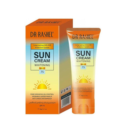 کرم ضد آفتاب مدل سفید کننده و ضد لک SPF75 وزن 60 گرم