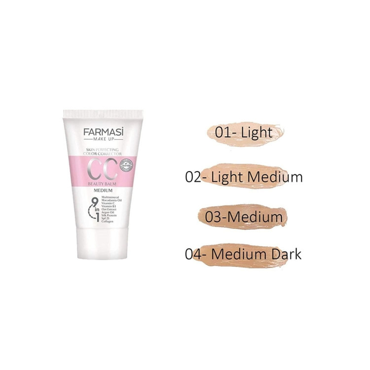 سی سی کرم 9 در 1 مدل LIGHT TO MEDIUM حجم 50 میل