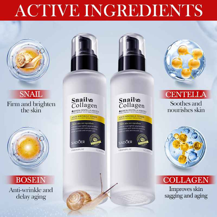 SADOER ANTI-WRINKLE SNAIL COLLAGEN TONER
