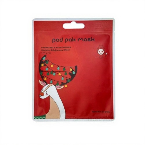 ماسک صورت ورقه ای روشن کننده پد پاک pad pak وزن 20 گرم