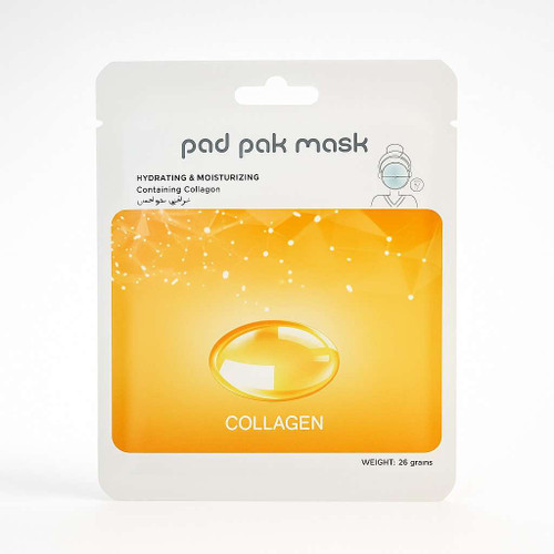 ماسک صورت ورقه ای ضد چروک کلاژن پد پاک وزن 25 گرم pad pak