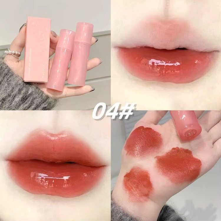 لیپ گلاس طرح کره ای گی گی بیر مدل خیس پاستیلی GEGE BEAR