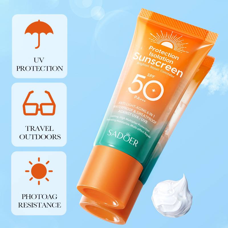 کرم ضد آفتاب شش کاره سادور SPF 50 وزن