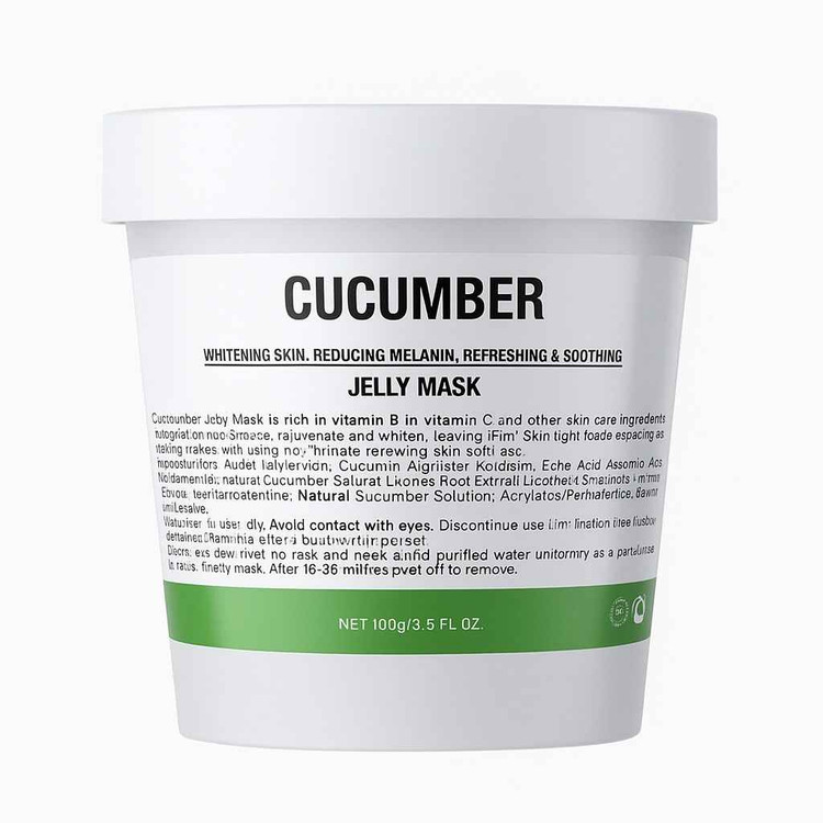 ماسک صورت هیدروژلی مینایر مدل خیار سفید کننده و کاهنده ملانین وزن 100 گرم