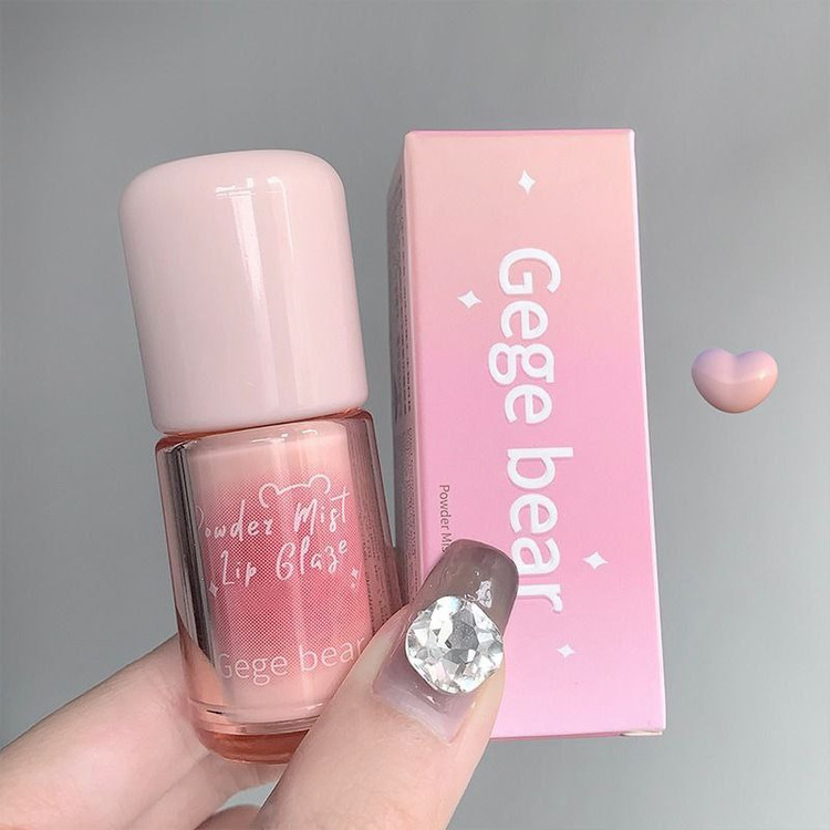 رژ لب مایع خمیری و مخملی گی گی بیر GEGE BEAR مدل POWDER MIST LIP GLAZE