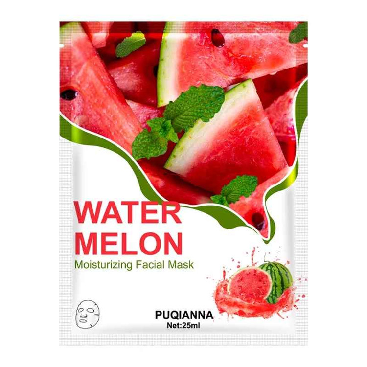 ماسک صورت ورقه ای روشن کننده هندوانه پوکیانا وزن 25 گرم