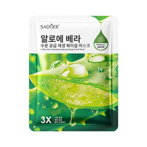 ماسک ورقه ای صورت آلوئه ورا سادور وزن 25 گرم sadoer
