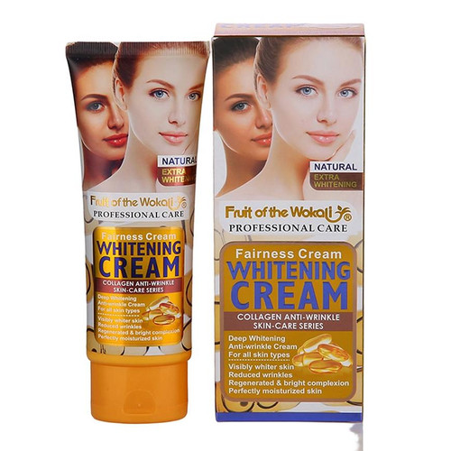 کرم سفید کننده و ضد چروک صورت و بدن دو چهره مدل کلاژن وزن