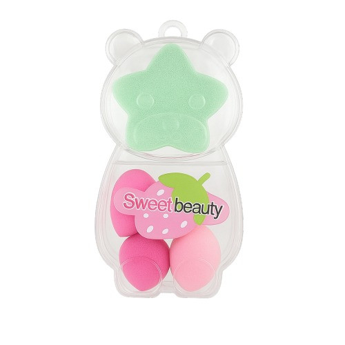 باکس پد آرایشی ۷ عددی خرسی Sweet Beauty