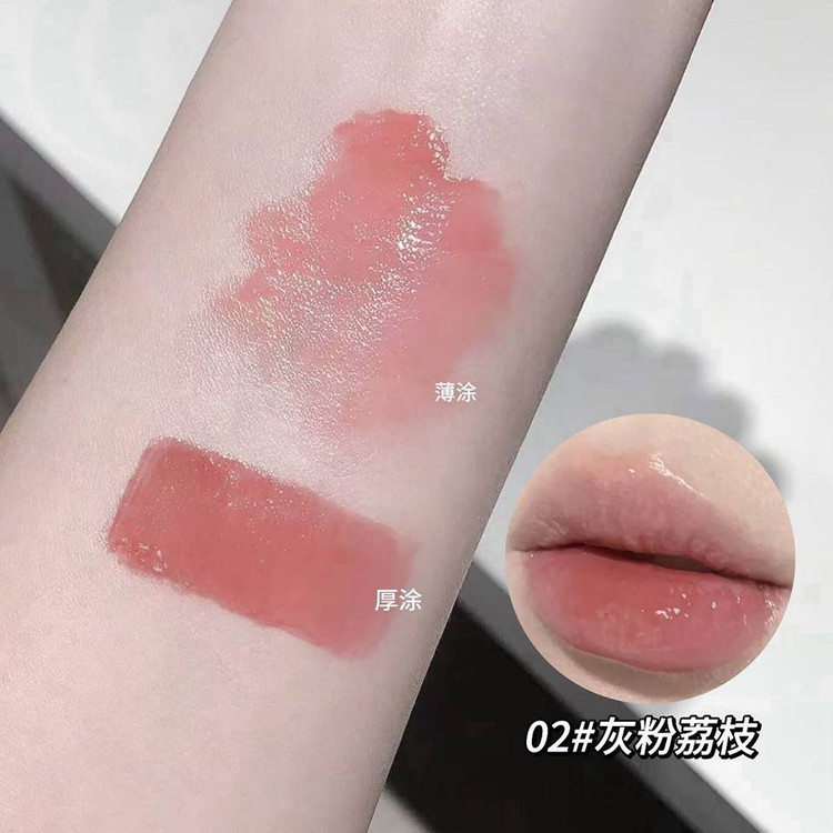 لیپ گلاس کریستالی گی گی بیر مدل پاپیونی حجم 2.5 میل