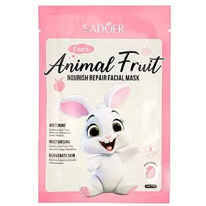 ماسک صورت ورقه ای آبرسان و مرطوب کننده هلو سادور SADOER
