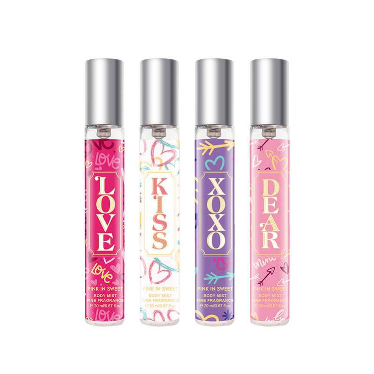 گیفت باکس عطر قلمی 4 عددی پینک این سوییت