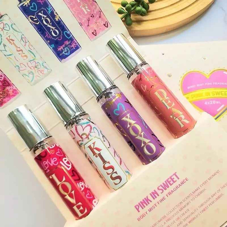 گیفت باکس عطر قلمی 4 عددی پینک این سوییت