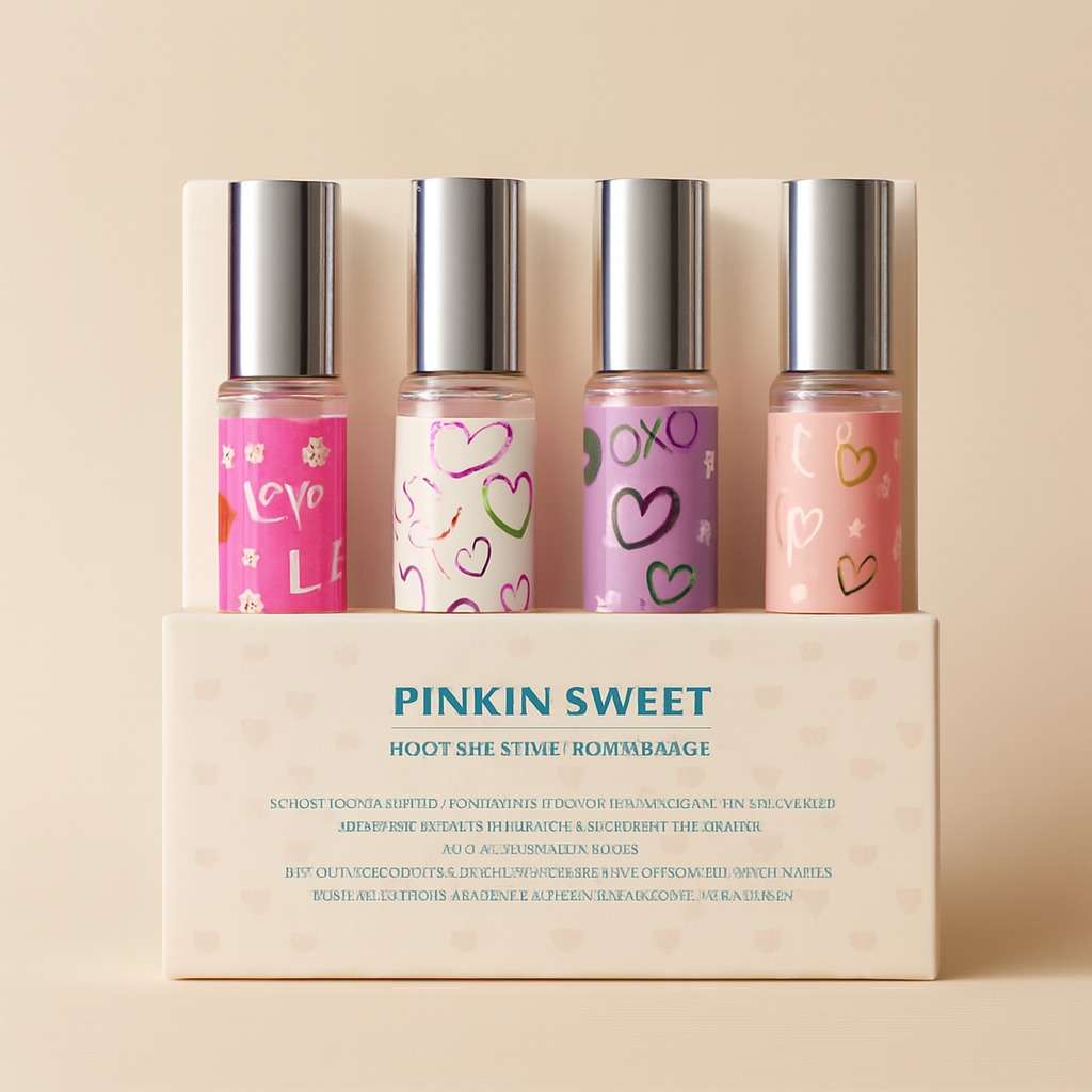 گیفت باکس عطر قلمی 4 عددی پینک این سوییت