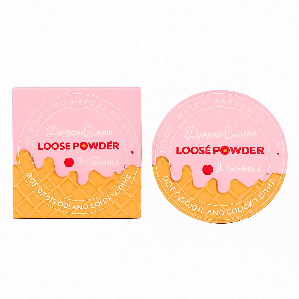 پودر فیکس آرایش رنگی دراگون رانی مدل بستنی