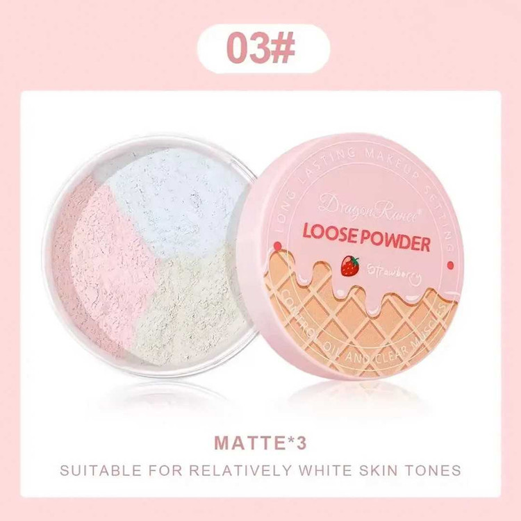 پودر فیکس آرایش رنگی دراگون رانی مدل بستنی