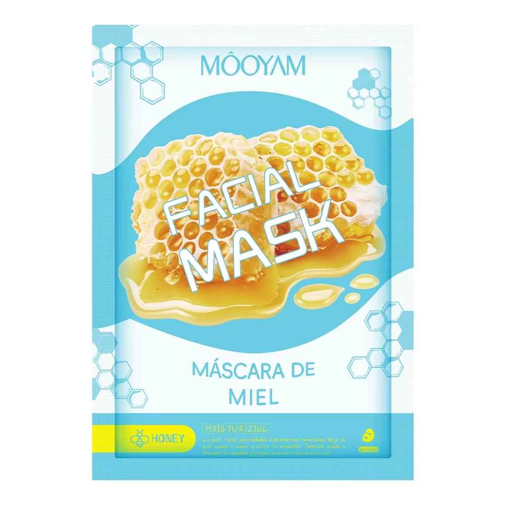 ماسک صورت ورقه ای ضد چروک و جوانساز عسل مویام وزن 25 گرم