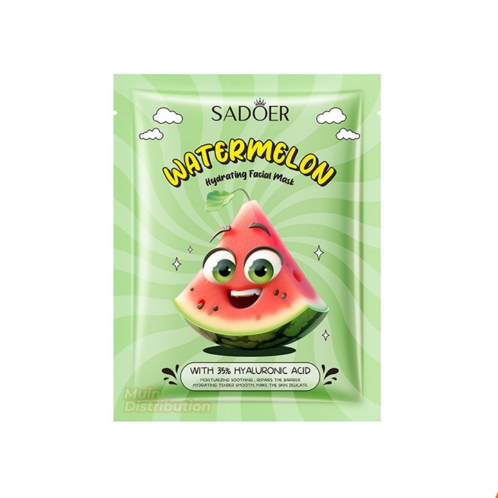 ماسک صورت ورقه ای روشن کننده هندوانه سادور وزن 25 گرم