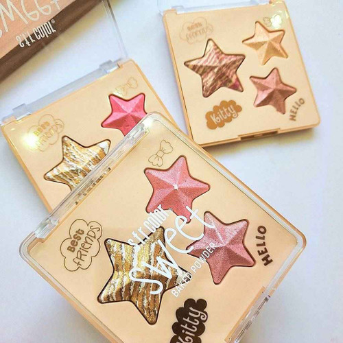 پالت رژگونه و هایلایتر s.f.r مدل SWEET