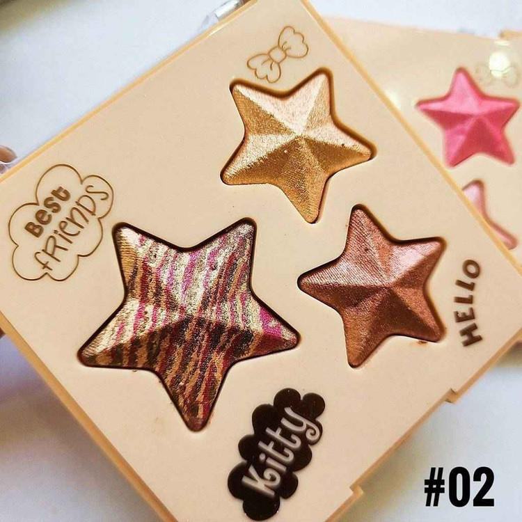 پالت رژگونه و هایلایتر s.f.r مدل SWEET