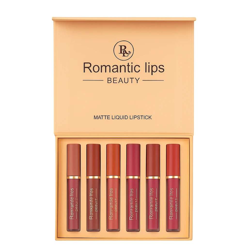 پک رژ لب مایع 6 تایی رومانتیک مات ROMANTIC MATTE