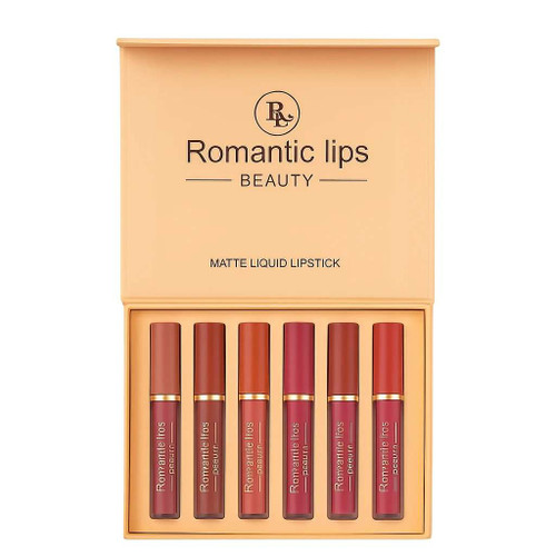 پک رژ لب مایع 6 تایی رومانتیک مات ROMANTIC MATTE