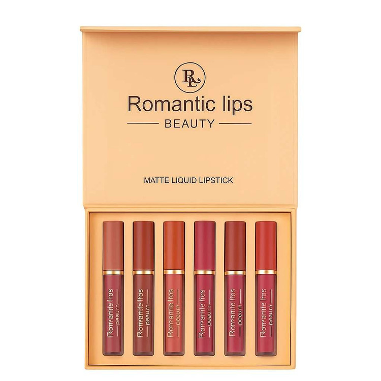 پک رژ لب مایع 6 تایی رومانتیک مات ROMANTIC MATTE