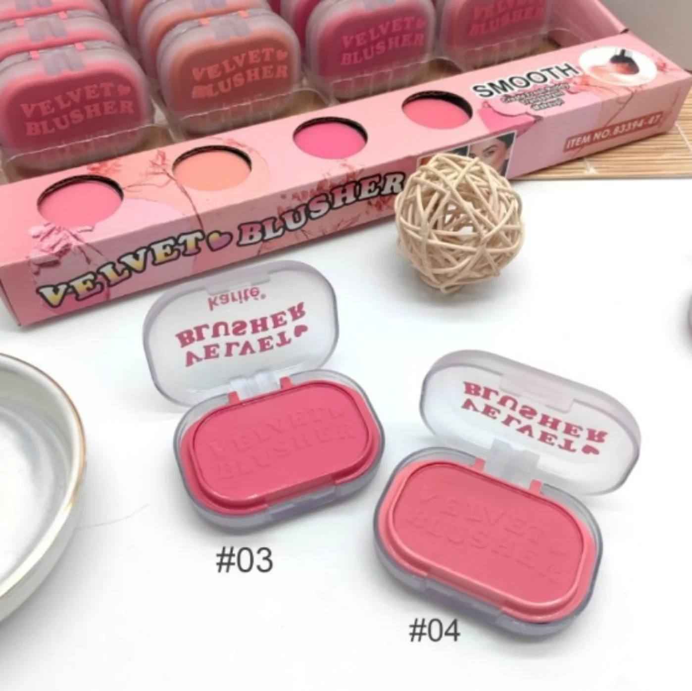 رژگونه پودری مخملی هلدمورنینگ مدل VELVET وزن 7.8 گرم