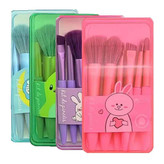 ست براش آرایشی 6 عددی با جعبه طلقی