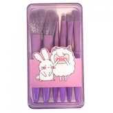 ست براش آرایشی 6 عددی با جعبه طلقی