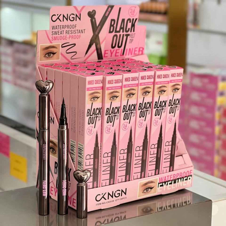 خط چشم ماژیکی پوکه فلزی هیوز کوئین مدل قلبی HUES QUEEN