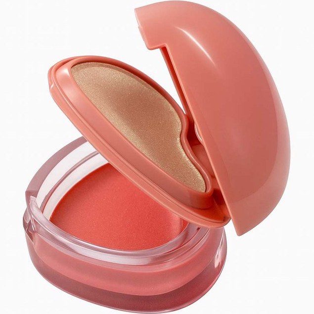 رژگونه و هایلایتر دو طبقه بیلیون بیوتی طرح قلبی