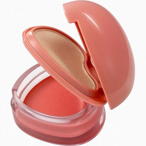 رژگونه و هایلایتر دو طبقه بیلیون بیوتی طرح قلبی