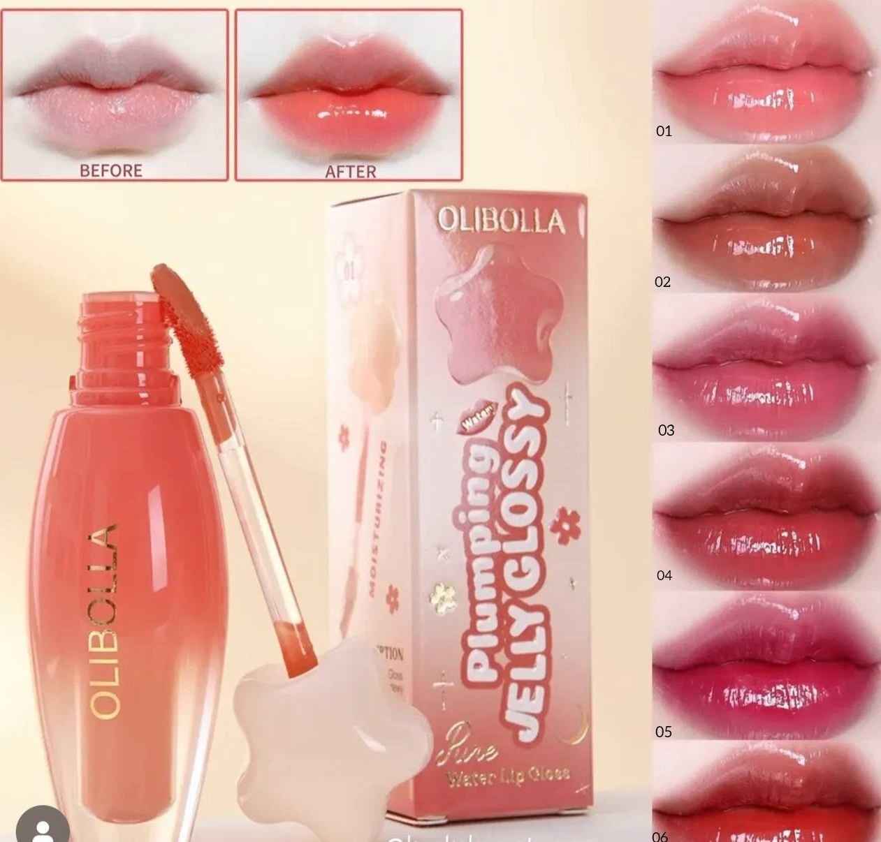 رژ لب خیس اولیبولا مدل JELLY GLOSSY حجم 5 میل