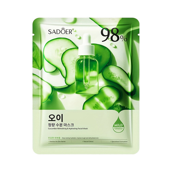 ماسک ورقه ای صورت مرطوب کننده خیار سادور SADOER