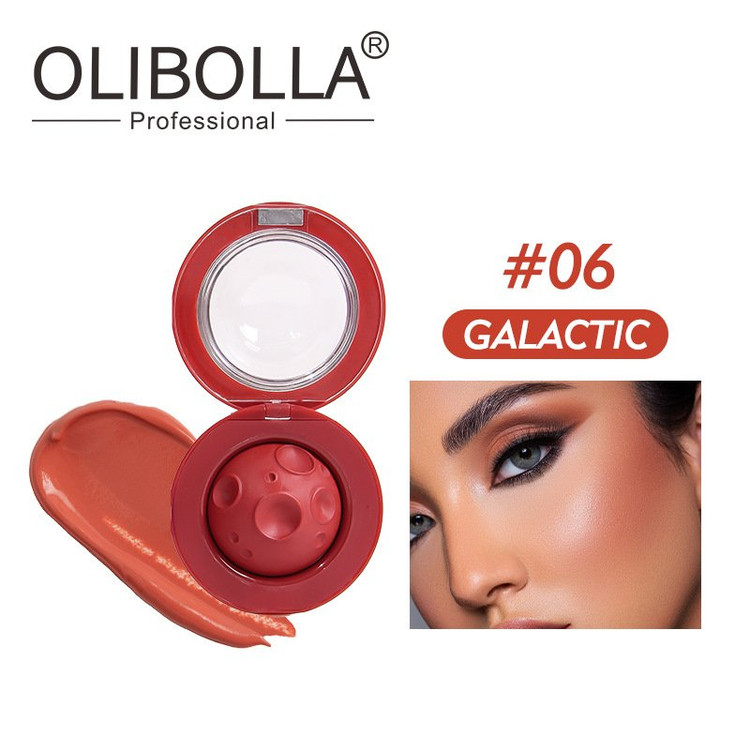 رژگونه و رژ لب خیس اولیبولا مدل فضایی وزن 3.6 گرم OLIBOLLA