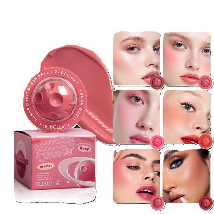 رژگونه و رژ لب خیس اولیبولا مدل فضایی وزن 3.6 گرم OLIBOLLA