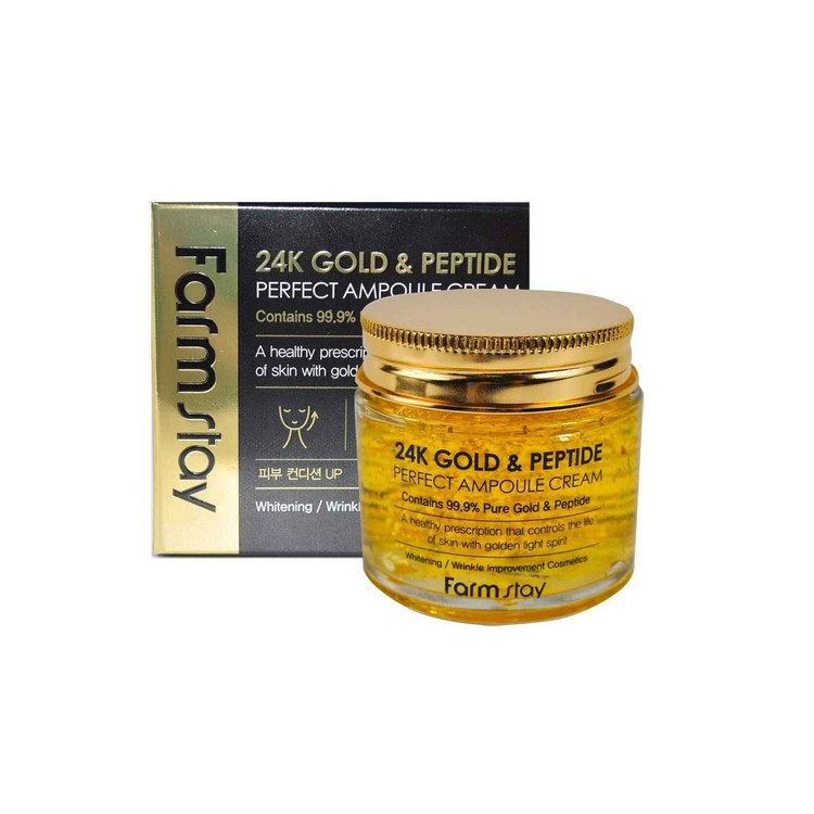 کرم ضد چروک پپتاید و طلای 24K فارم استی وزن 80 گرم