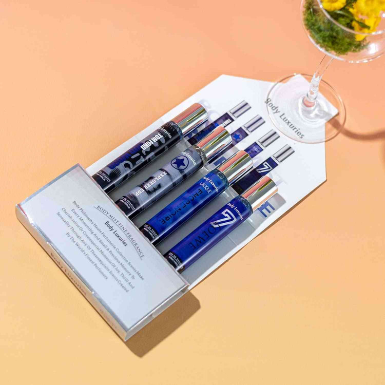 گیفت باکس بادی میست مردانه 4 عددی بادی لاکچری مدل FINE FRAGRANCE