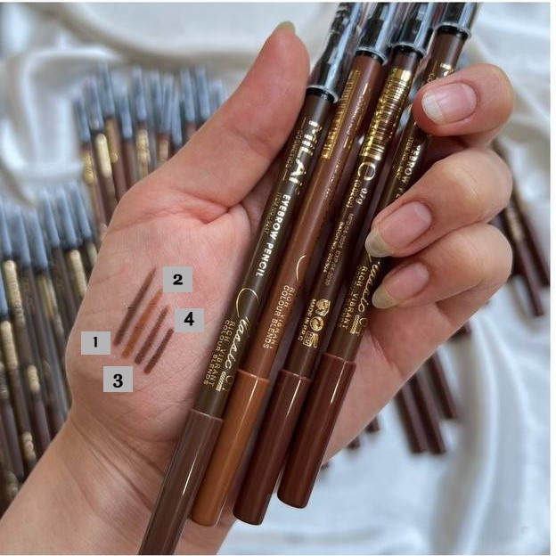 مداد ابرو دو طرفه برسدار میلای MiLAI