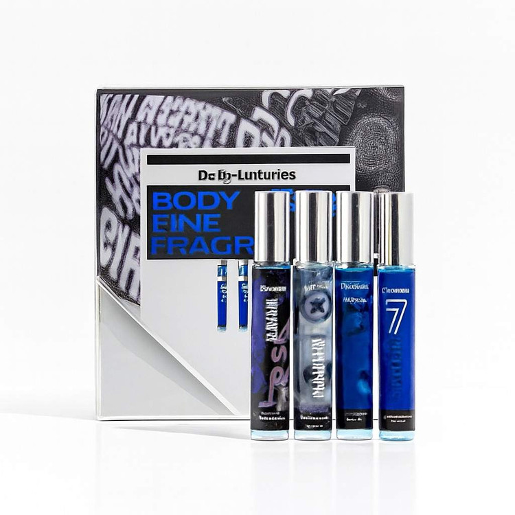 گیفت باکس بادی میست مردانه 4 عددی بادی لاکچری مدل FINE FRAGRANCE