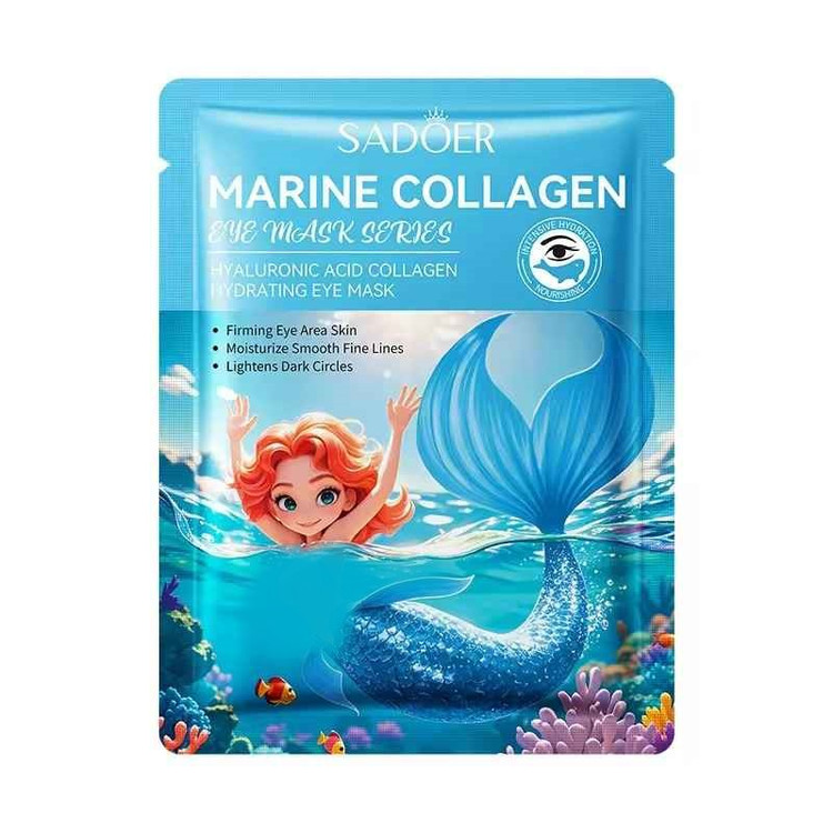 ماسک زیر چشم ورقه ای ضد چروک سادور مدل هیالورونیک اسید و کلاژن وزن 7 گرم