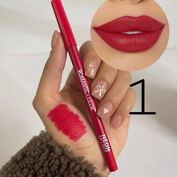 خط لب و رژ لب شمعی رومانتیک کالر