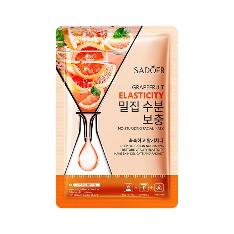 ماسک صورت ورقه ای آنتی اکسیدان و سفید کننده گریپ فروت سادور