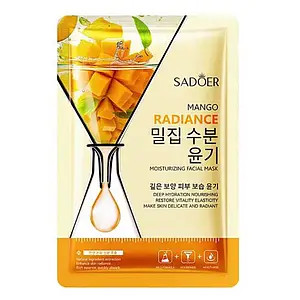ماسک ورقه ای صورت آبرسان انبه سادور SADOER وزن 25 گرم