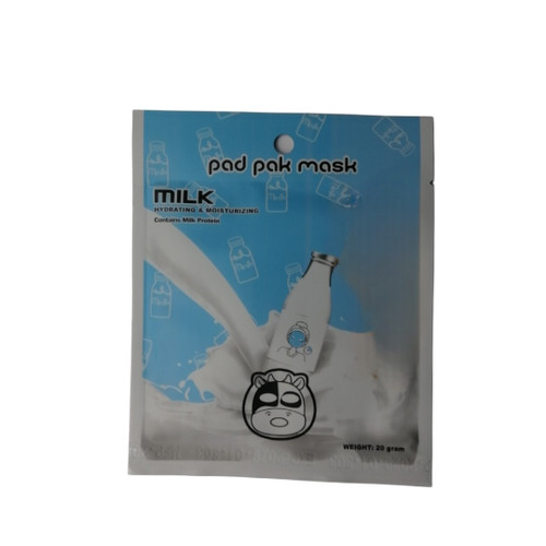 ماسک صورت ورقه ای شیر گاو پد پاک وزن 20 گرم